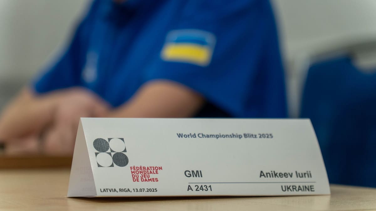 Юрій Анікєєв виборов бронзу бліцового чемпіонату світу – 2025 шашок-100