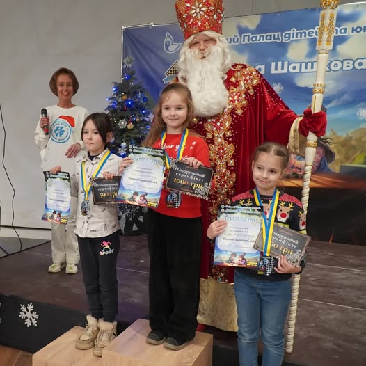 Дитяча шашкова ліга. 2025 рік. Четвертий етап. Призери. Категорія G8