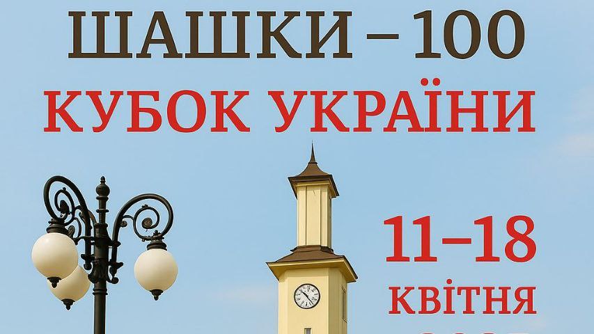 Анонс. Кубок України – 2025 серед чоловіків та жінок з шашок-100