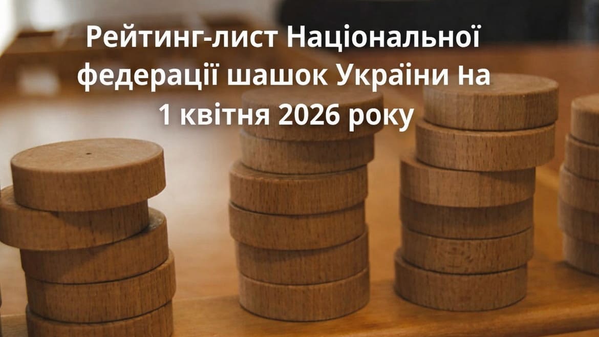 Оновилися рейтинги українських шашкістів за перший квартал 2026 року