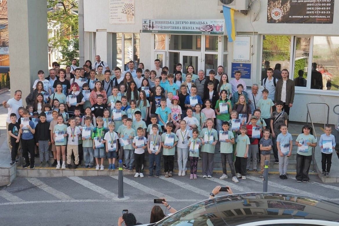 Свято шашок у Вінниці: підсумки ІІ етапу Дитячої шашкової ліги з шашок-64 «Вінницькі фонтани»