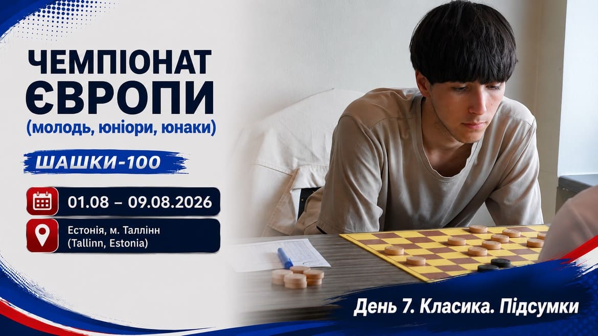 Чемпіонат Європи з шашок-100 серед молоді: Україна – третя у командному заліку