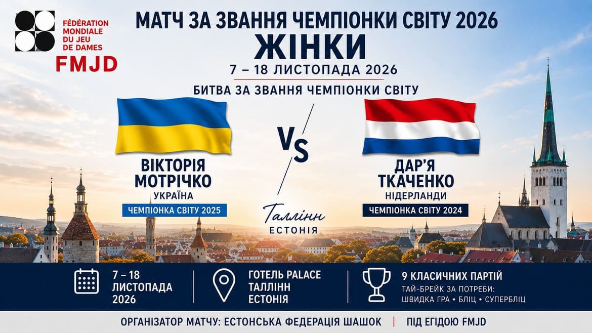 Матч за звання чемпіонки світу – 2026 з шашок-100: Мотрічко – Ткаченко